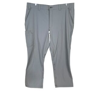 Duluth Alaskan Hardgear Gravel Bar Roll Tab Pants Mens 40x30 Gray Standard Fit‎